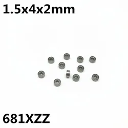 50Pcs 681XZZ L-415ZZ 1.5x4x2 mm Deep groove ball bearing Miniature bearing High quality Model aircraft 681 681X