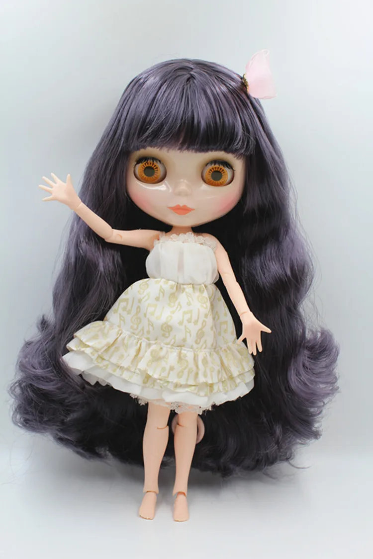 

Blygirl Doll Black currant hair Blyth Doll body Fashion can change makeup Fashion doll