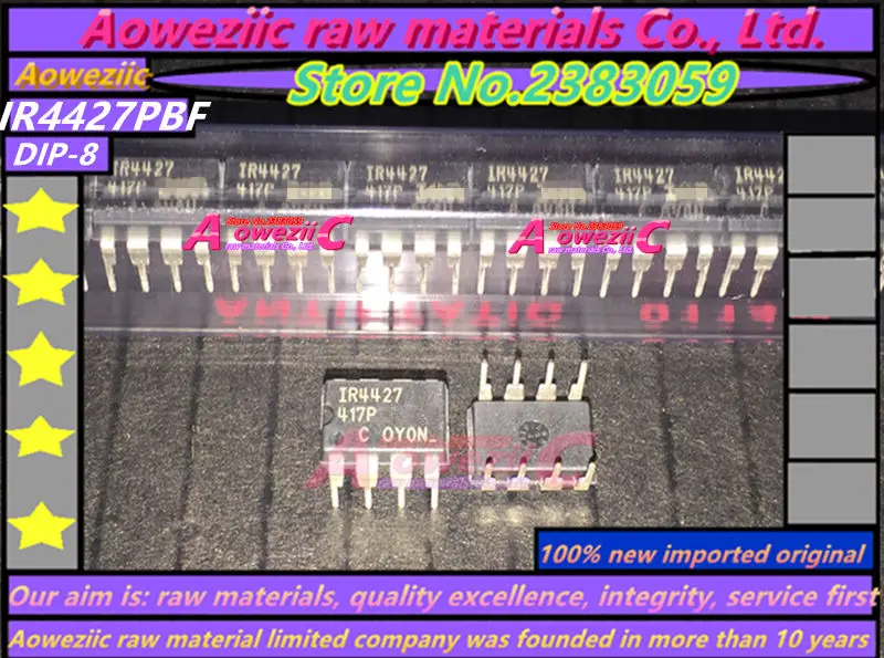 Aoweziic 2021 + 100% 신규 수입 원본 IR4427PBF IR4427 DIP-8 전원 드라이브 칩