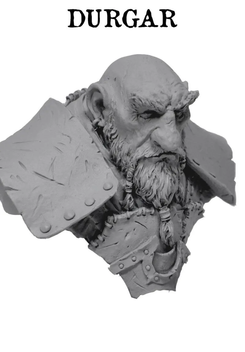 1/10  ancient fantasy man Blacksmith bust   Resin figure Model kits Miniature gk Unassembly Unpainted