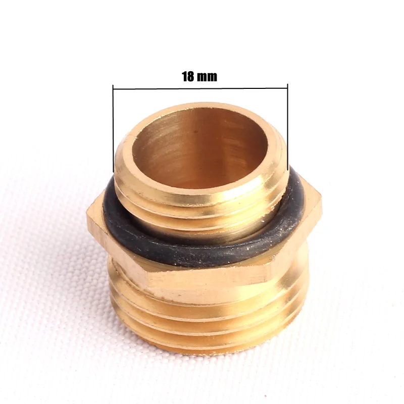 Male Thread Brass Connector for Garden Irrigation, Watering Valve, Water Gun Adapter, Hose Fittings, M18 to 1/2 