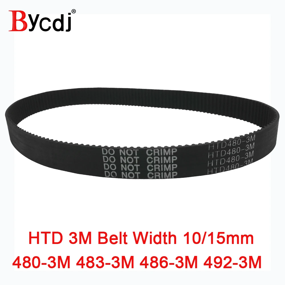 Arc HTD 3M Timing belt C=480 483 486 492 width 6-25mm Teeth160 161 162 164  HTD3M synchronous pulley 480-3M 483-3M 486-3M 492-3M