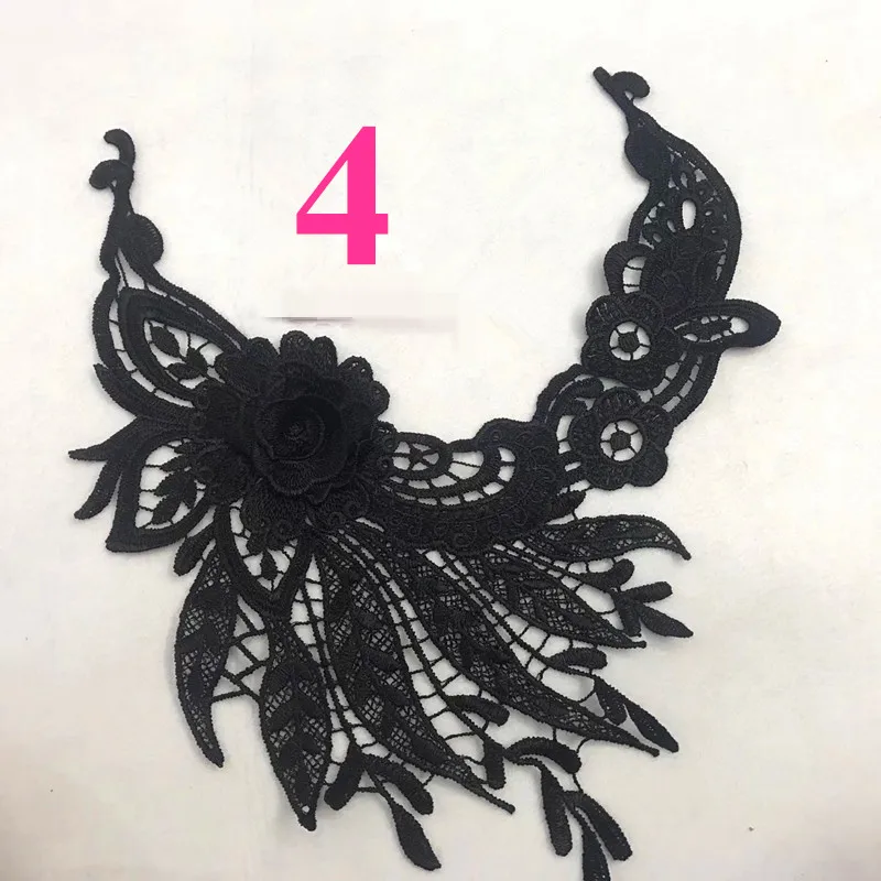 

9 styles available common size polyester embroidery guipure collar applique,embroidery decoration collar,XLF180103A