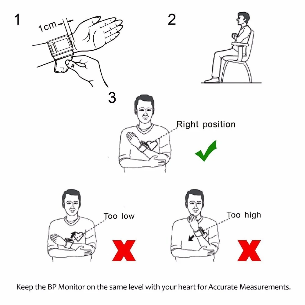 ZOSS  English or Russian Voice Cuff Wrist Sphygmomanometer Blood Presure Meter Monitor Heart Rate Pulse Portable Tonometer BP