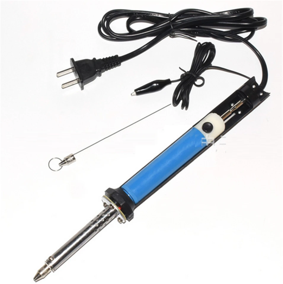 Free shipping Desoldering Gun 842A 220V 30W Suction tin soldering iron 2 in 1 electric suction tin+Tip +Tong Acupuncture