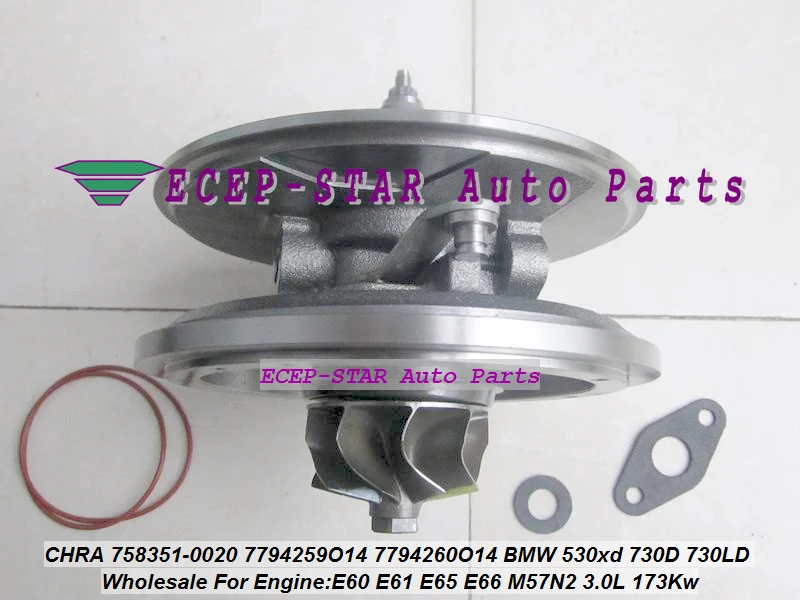 Turbo Cartridge CHRA TF035HL 758351 758351-0013 758351-0015 For BMW 525D 525XD 530D 530XD 730D 730LD E60 E61 E6 E65 E66 3.0L 05-