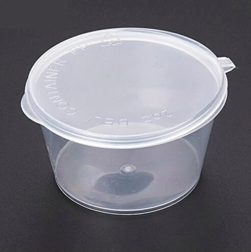 100pcs/lot- 50ml 2oz Food grade PP seasoning cup Disposable tasting cup Salad sauce Take-out storage cup