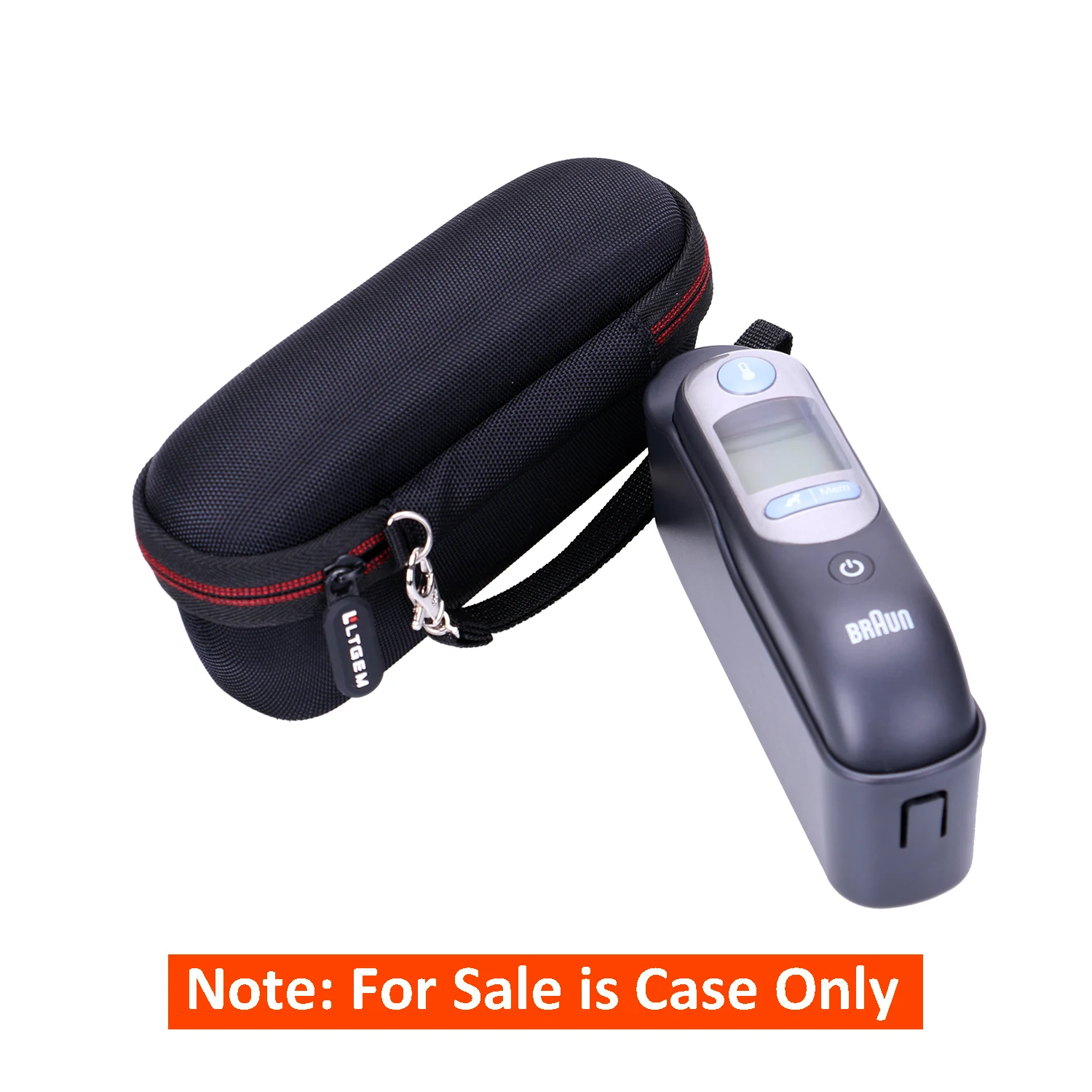 LTGEM EVA Black Carrying Hard Case for Braun Digital Ear Thermometer ThermoScan 5 IRT6500 & Braun ThermoScan 7(only a bag!)