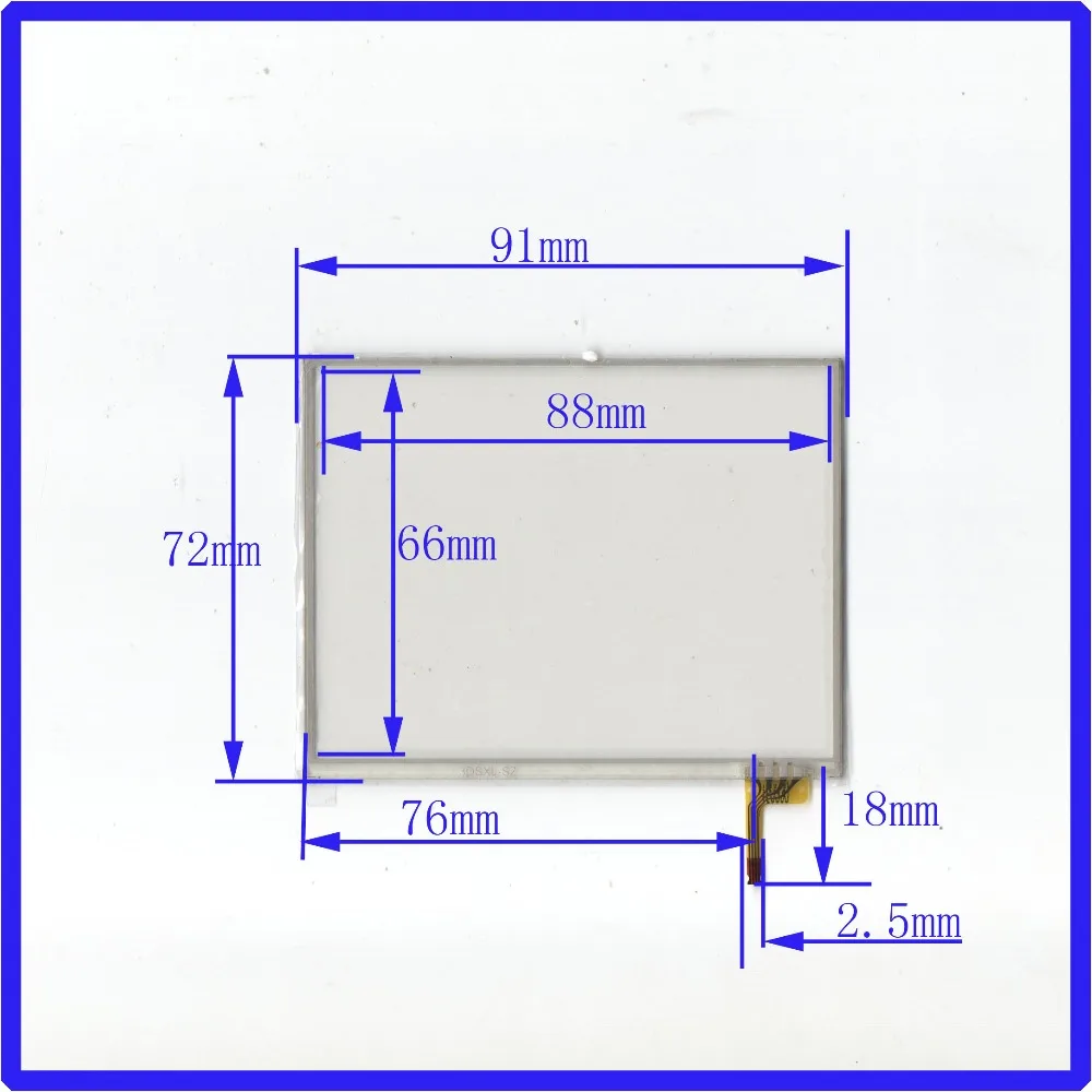 

ZhiYuSun Wholesale 91*72 3DSXL-SZ NEW 3.8 inch 4 line For Car DVD touch screen panel 91mm*72mm this is compatible touchsensor