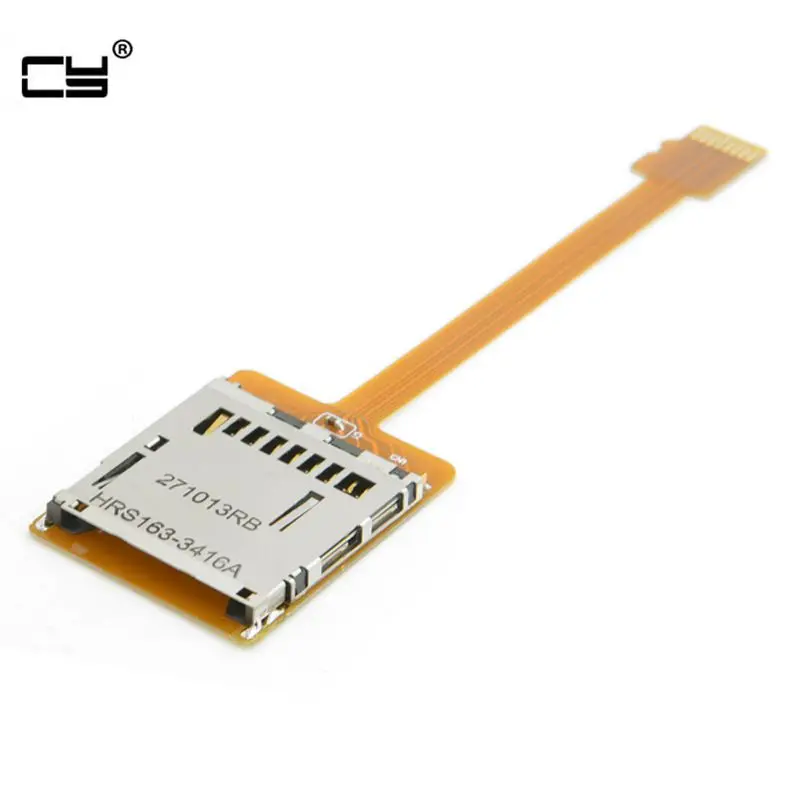 Zestaw kart pamięci Micro SD TF Przedłużacz męski na SD żeński Miękki, płaski przedłużacz kabla FPC 10 cm