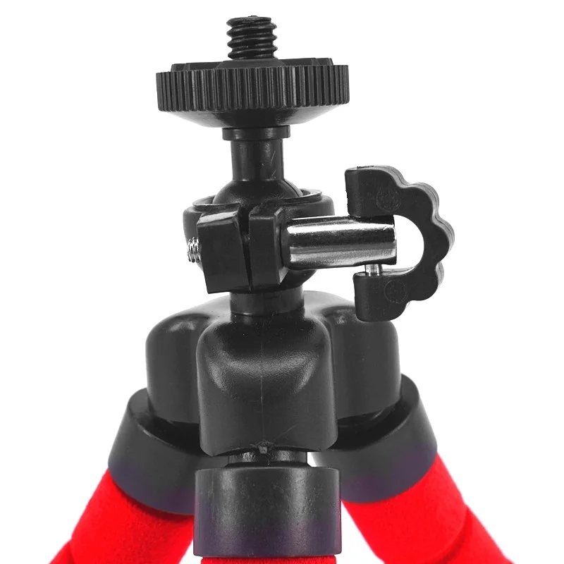 Trípode Octopus con Clip para teléfono, adaptador de montaje para GoPro Hero 987654, H9, SJCAM, SJ6/8/9/10, Xiaomi Yi 4K, soporte para Cámara de Acción Mijia