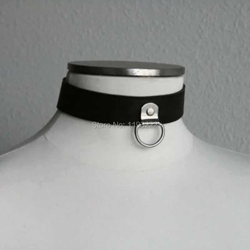Pinup Women 3 style Punk Rock Gothic Handmade Leather Harajuku Double Layer Choker Collar Necklace