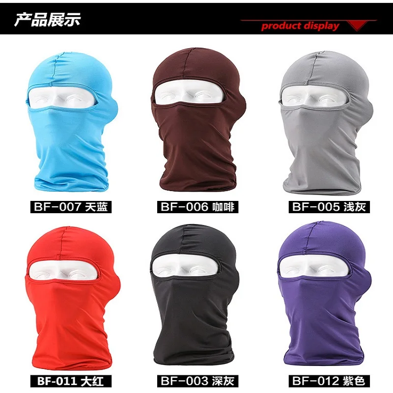 Summer Motorcycle Face Mask Balaclava Face Shield Biker Face Mask Motorcycle Windproof Lycra Motorcycle Mask Mascara Moto