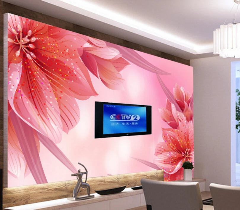 

Customize natural scenery wallpaper, floral wallpaper,3D modern muralfor the bedroom TV wall vinyl papel DE parede