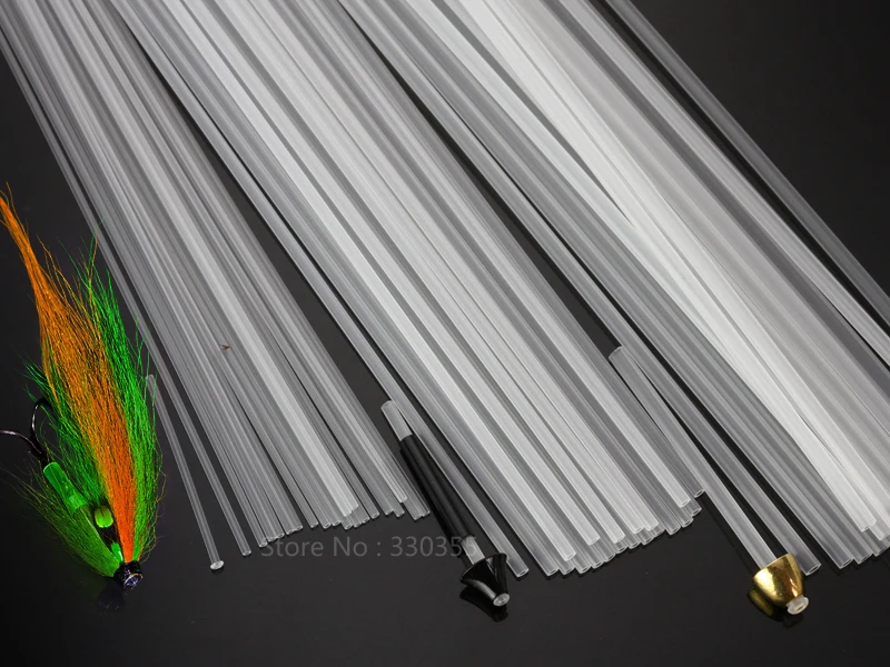 Fly Tying Tubes Rigid Tubing Tube Flies Tying Material Available In 4 Sizes,Clear