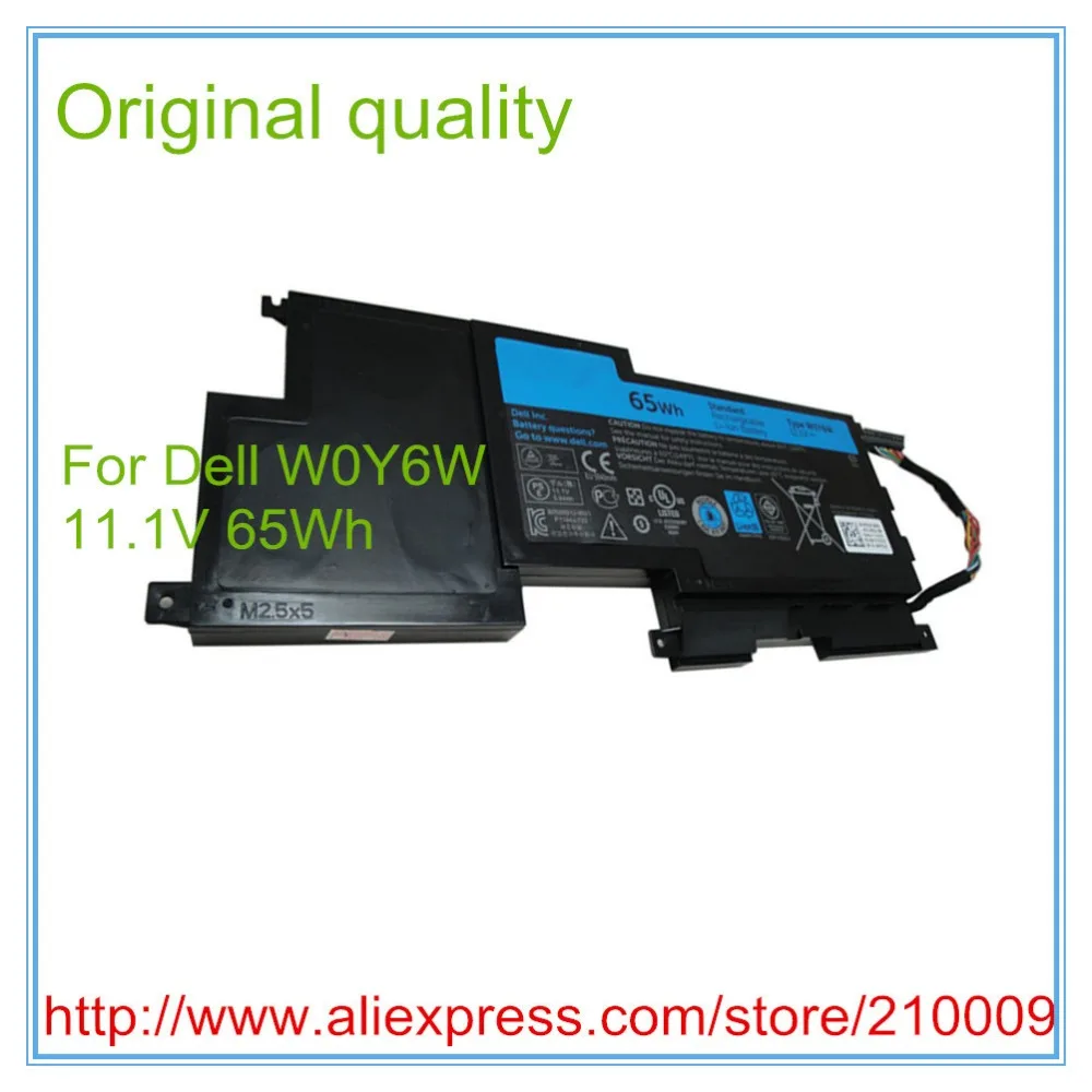 11.1V 65wh original battery W0Y6W for  XPS15-L521X WOY6W bateria