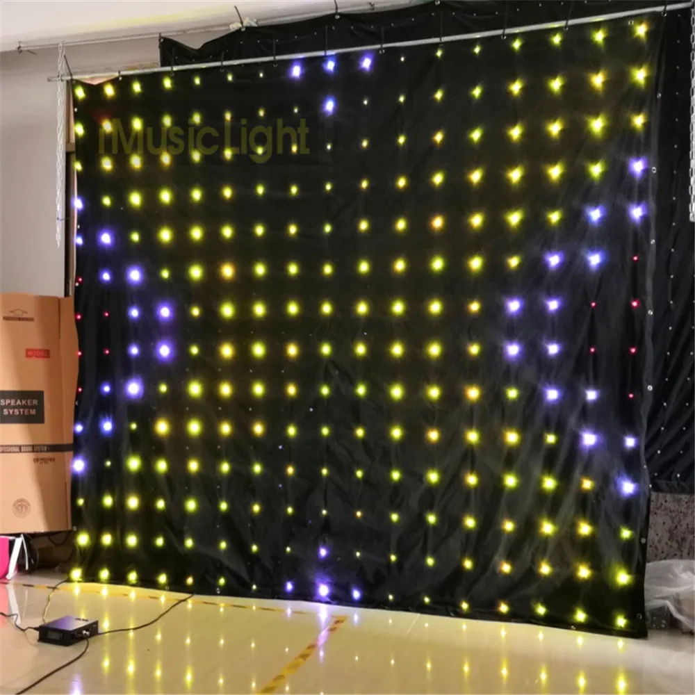 P18 Stage LED Video Curtain Screen DJ Backdrop DMX Controller Backdrop 2.5mX3m