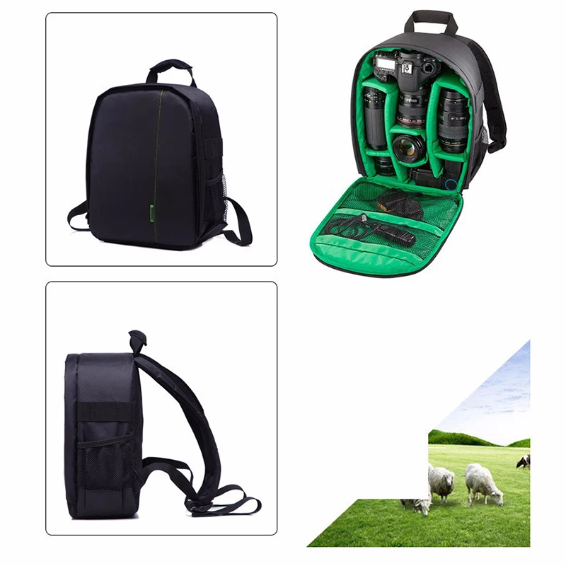 الملونة المهنية SLR حقيبة كاميرا السفر في الهواء الطلق مكافحة سرقة كاميرا مقاومة للماء على ظهره لنيكون كانون DSLR