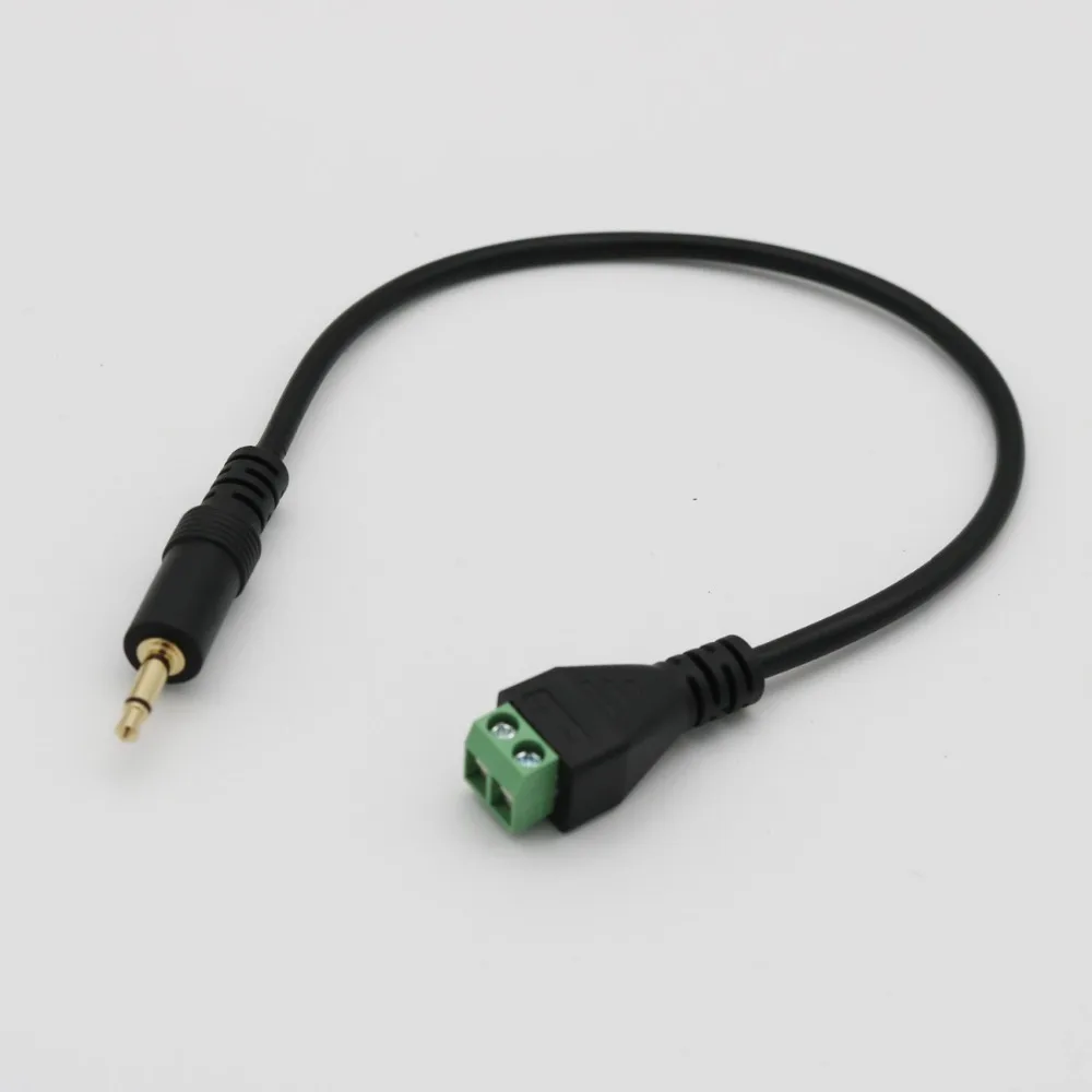 1 шт. 3,5 мм 1/8 дюйма моно TS штекер 2-полюсный на 2-контактный AV-винт видеощит балун клеммный разъем разъем беспаечный блок адаптер кабель