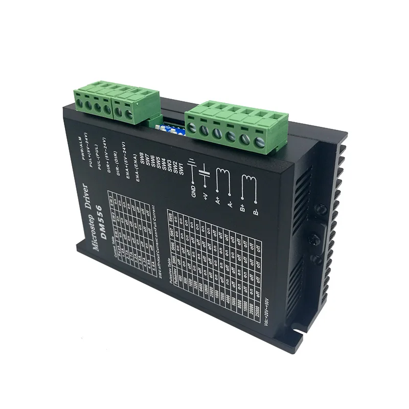 Sterownik silnika krokowego DM556 2-fazowy 42/57 Sterownik silnika krokowego 24V-50V NEMA23 NEMA34
