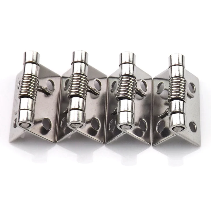 Picture 4: 4pcs Stainless Steel 304 Cabinet Hinge 1,1.5, 2 ,2.5 Inch Spring Hinge  Automatic Closing Back Wooden Box Small Loose Leaf