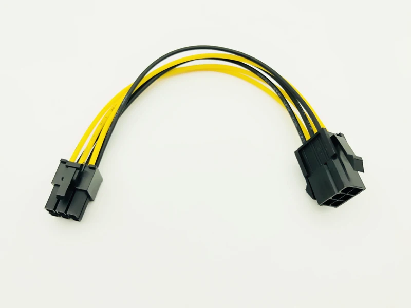 PCIE 6Pin to 6Pin Power Supply Cable Graphics Card Power Extension Cable 6 Pin Connector Male to Female Power Adapter for Mining