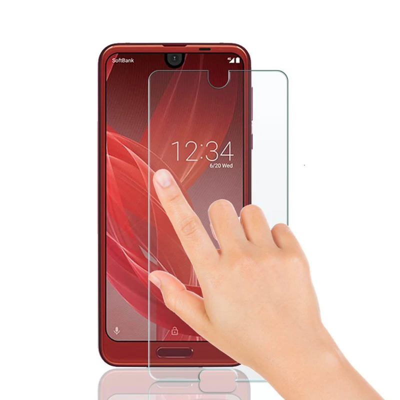 100x Pelindung Layar Tempered Glass 2.5D 9H SHV42 Kualitas Tinggi untuk Sharp AQUOS R2 Film Pelindung Layar Kaca SH-03K Grosir