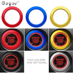 Ceyes Car Styling Engine Start Stop Button Rings Interior Accessories Stickers Case For Honda Civic 2017 2018 Trim Switch Covers