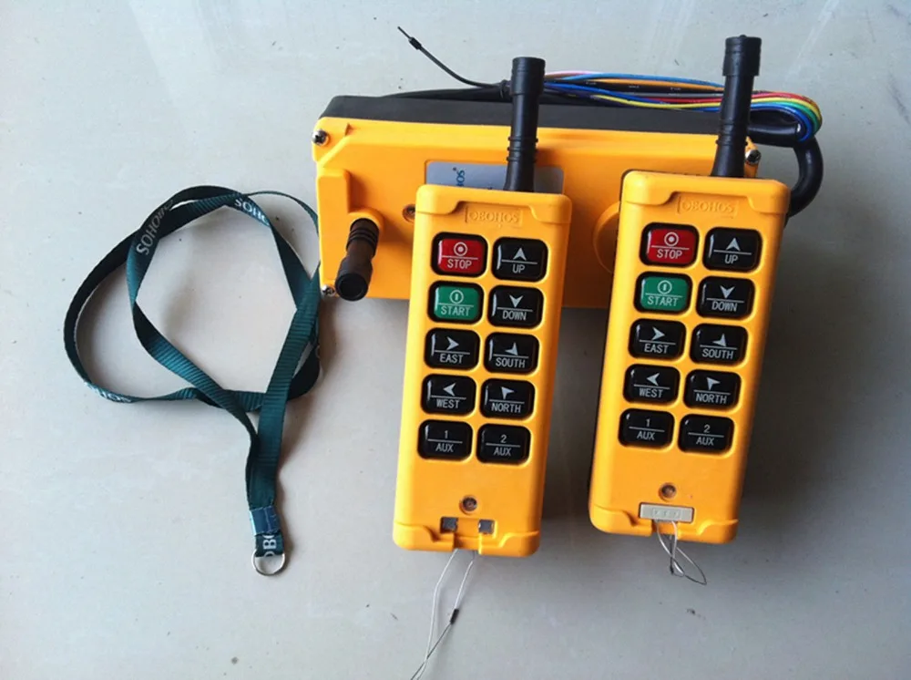 10Channel 2 Transmitters 4 Motion 1Speed Hoist Crane Truck Remote Control System HS-10 110V