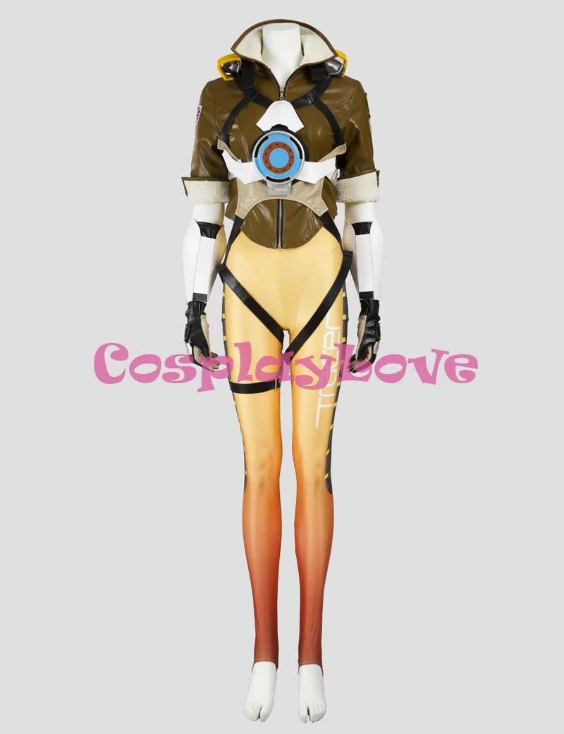 Game Tracer Cosplay Costume Female/Women/Girls/Lady Halloween Cosplay d.va Zentai Catsuit Custom Spandex Digital