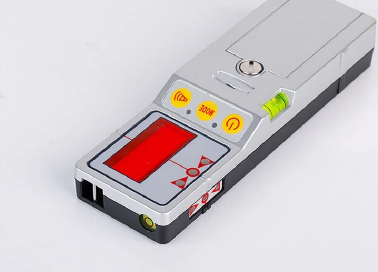 Outdoor Receiver for Laser Level and 635nm Self Leveling 5 Lines Level with Precision Detect Rotary Laser Signal 50M