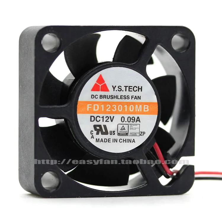 

NEW Y.S.TECH 12V 0.09A 3CM silence 3010 3CM FD123010MB cooling fan