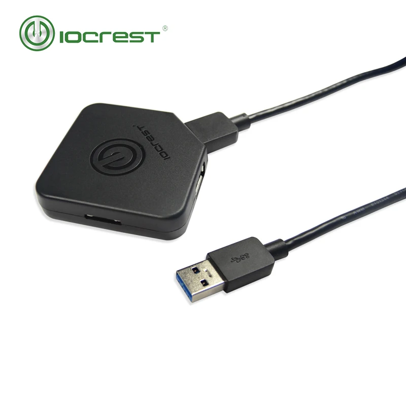 IOCREST Dünne 2 Port USB 3,0 Hub mit SD MicroSD Kartenleser Träge lager