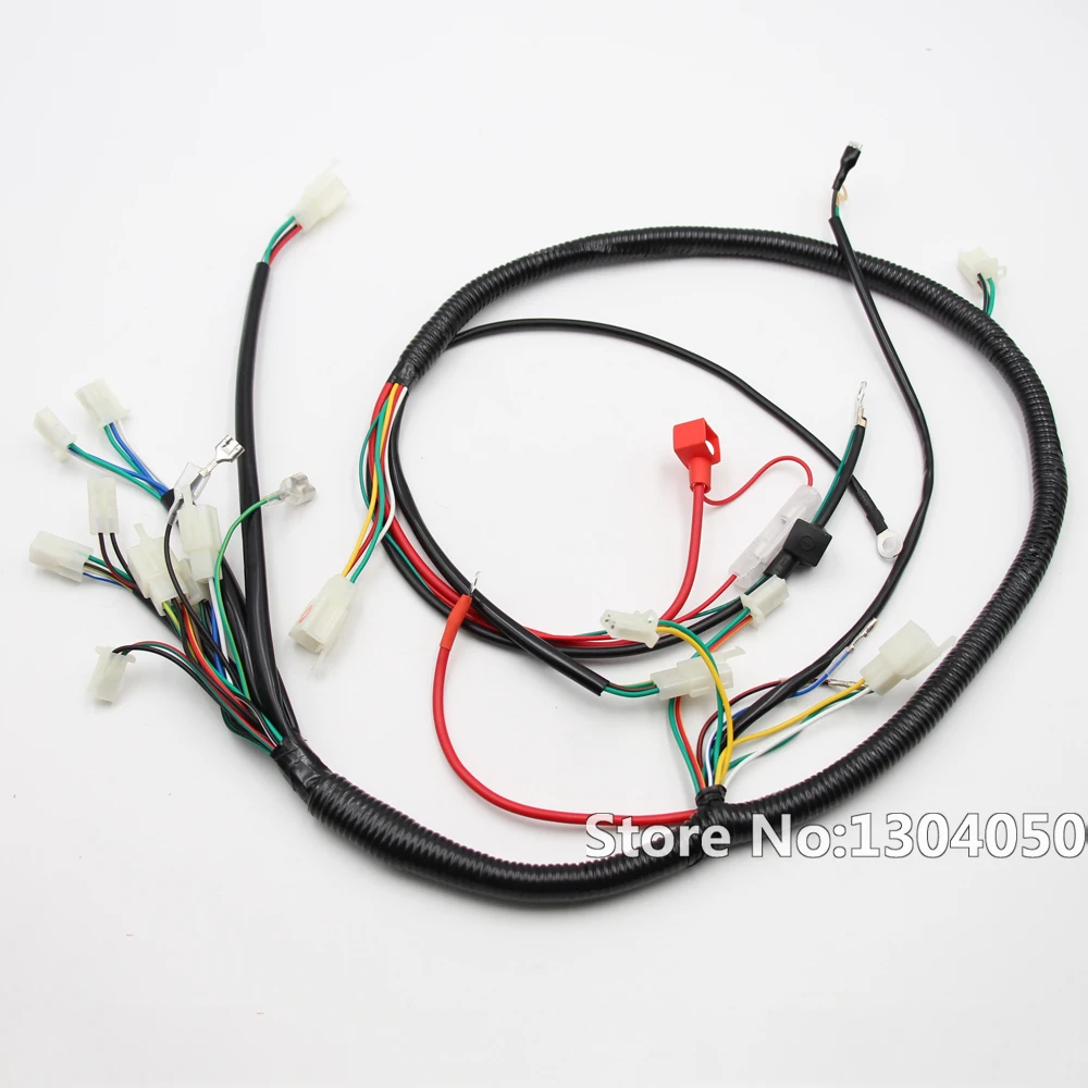 FULL WIRING HARNESS GY6 150CC 125CC ELECTRICS BUGGY SCOOTER WIRE LOOM IGNITION COIL SOLENIOD ATV QUAD Coolster