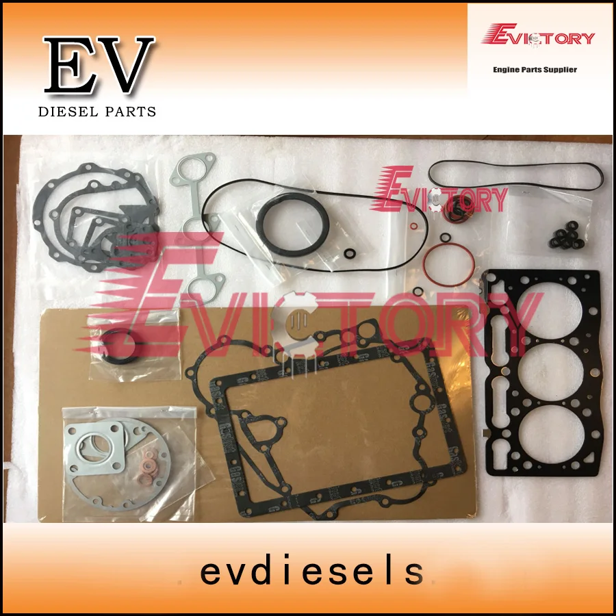 For Kubota U-20-3S excavator engine repair gasket D1105 full cylinder head gasket kit