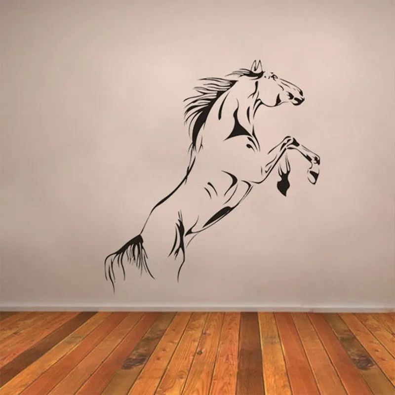 Jumping Horse Wall Art Stickers Vinyl Decal Stylish Home Graphics Lounge Bedroom 40X90CM