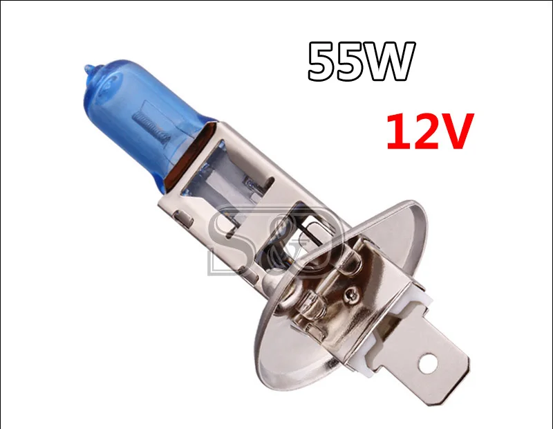 2pcs H1 Super Bright White Fog Halogen Bulb 55W Car Head Light Lamp with Retail Box car styling car light source parking