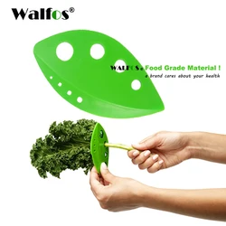 WALFOS Kitchen Gadget Kale Chard  Collard Greens Herb Stripper Looseleaf Rosemary Thyme Loose Leaf Herb Stripper Vegetable Tool