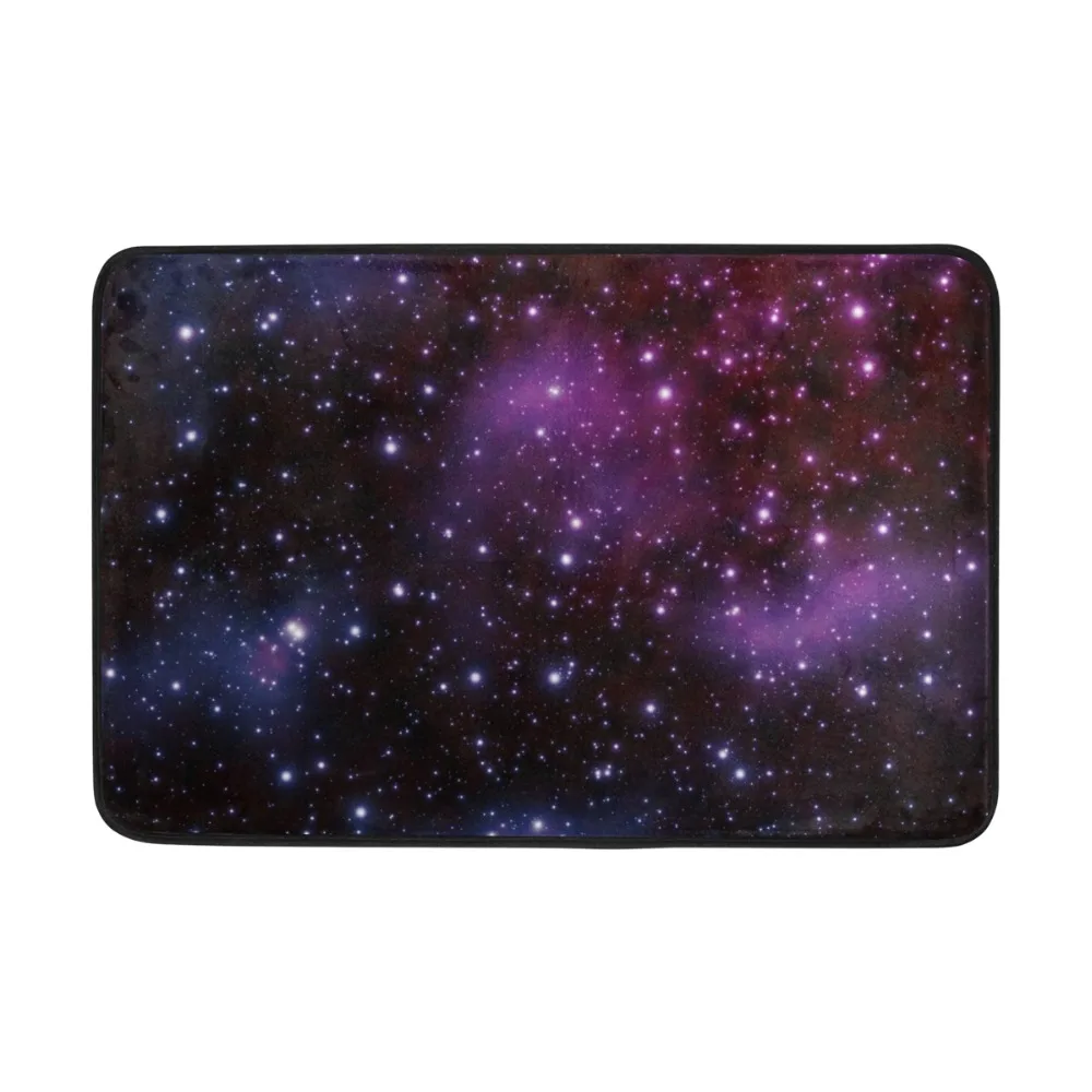 Purple Light Starry Sky Printed Bath Mat Mandala Carpet 40*60cm Floor Mat Absorbent Bathroom Mat Toilet Kitchen Rugs Home Decor