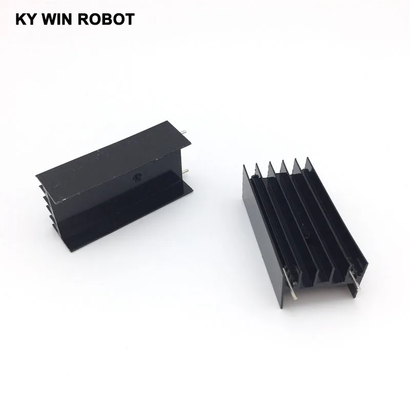 2pcs Aluminium TO-220 Heatsink TO 220 Heat Sink Transistor Radiator TO220 Cooler Cooling 23*16*50MM With 2 Pins