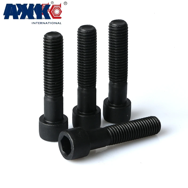 

M10 M10*1*20/25/30 M10x1x20/25/30 1mm Pitch 12.9 Grade Carbon Steel Full Fine Thread Cap Allen Head Bolt Hexagon Socket Screw