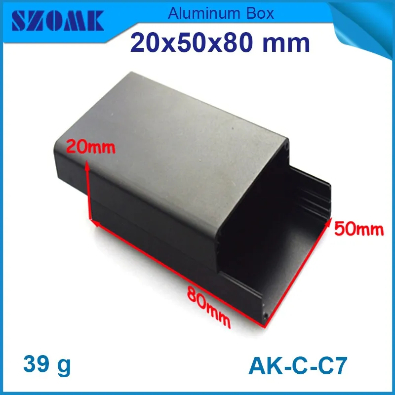 2Pcs aluminum extrusion enclosure for electronics 20x50x80mm electronics aluminum box