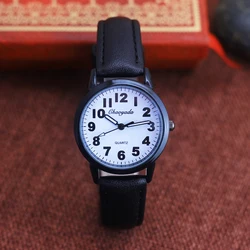 2026 chaoyada hot children students simple leather quartz watches boys girls kids cartoon gifts electronic clock montre relogio
