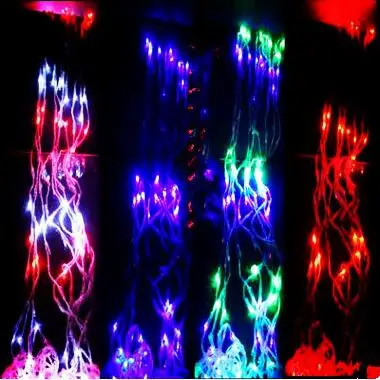 

New Year!2X2M Christmas LED Waterfull Lights Outdoor Decoration AC LED String Lights Christmas Wedding Garlands Luces de Navidad