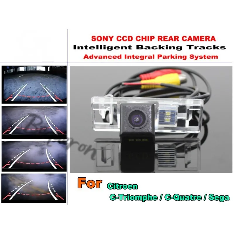 Rear View Camera For Citroen C-Triomphe / C-Quatre / Sega Car Intelligent Parking Tracks Camera CCD HD Back up Reverse Camera