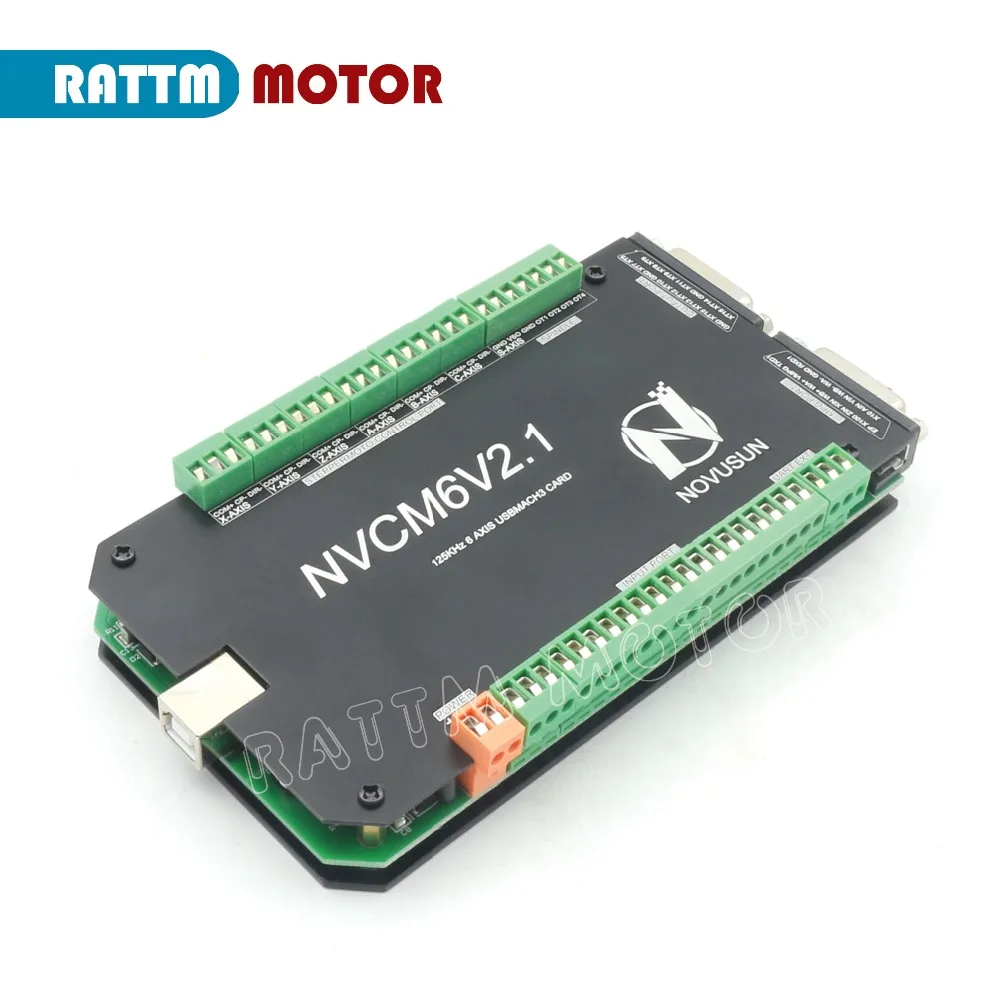 Controle de movimento, 6 eixos, 200khz, nvcm, usb, placa de controle, cnc, roteador, motor de passo, servomotor do motor rattm