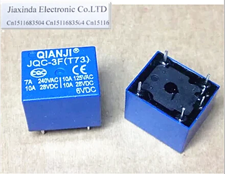 

ГОРЯЧИЙ НОВЫЙ JQC-3F(T73)-6VDC JQC-3F-6VDC JQC-3F(T73) 6VDC JQC-3F 6VDC DC6V 6V 10A DIP5