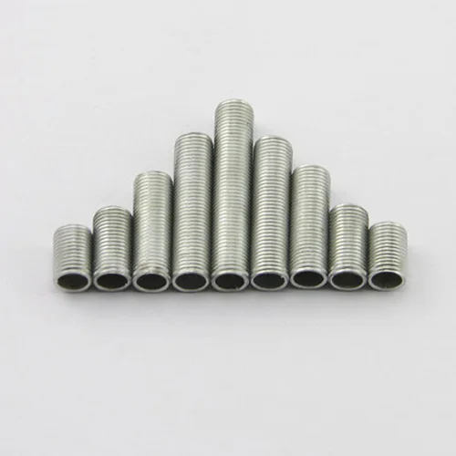 

5pcs M6 Hollow full dental tube Tooth screw Fine bolt External tooths bar Toothed light fittings Connecting tube box 60-160mm L