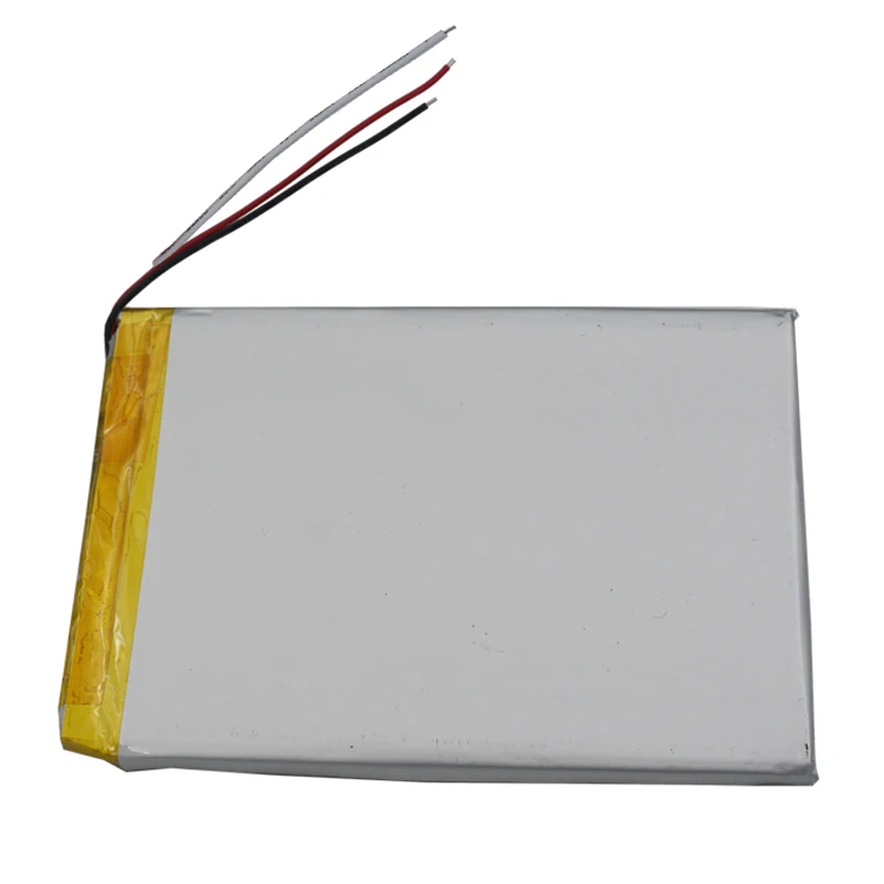 3.7V 3000mAh 11.1Wh Polymer 3-Wires Thermistor Li Lithium Battery Lipo Cell 4070100   Do przenośnego tabletu DVD LED E-Book MID