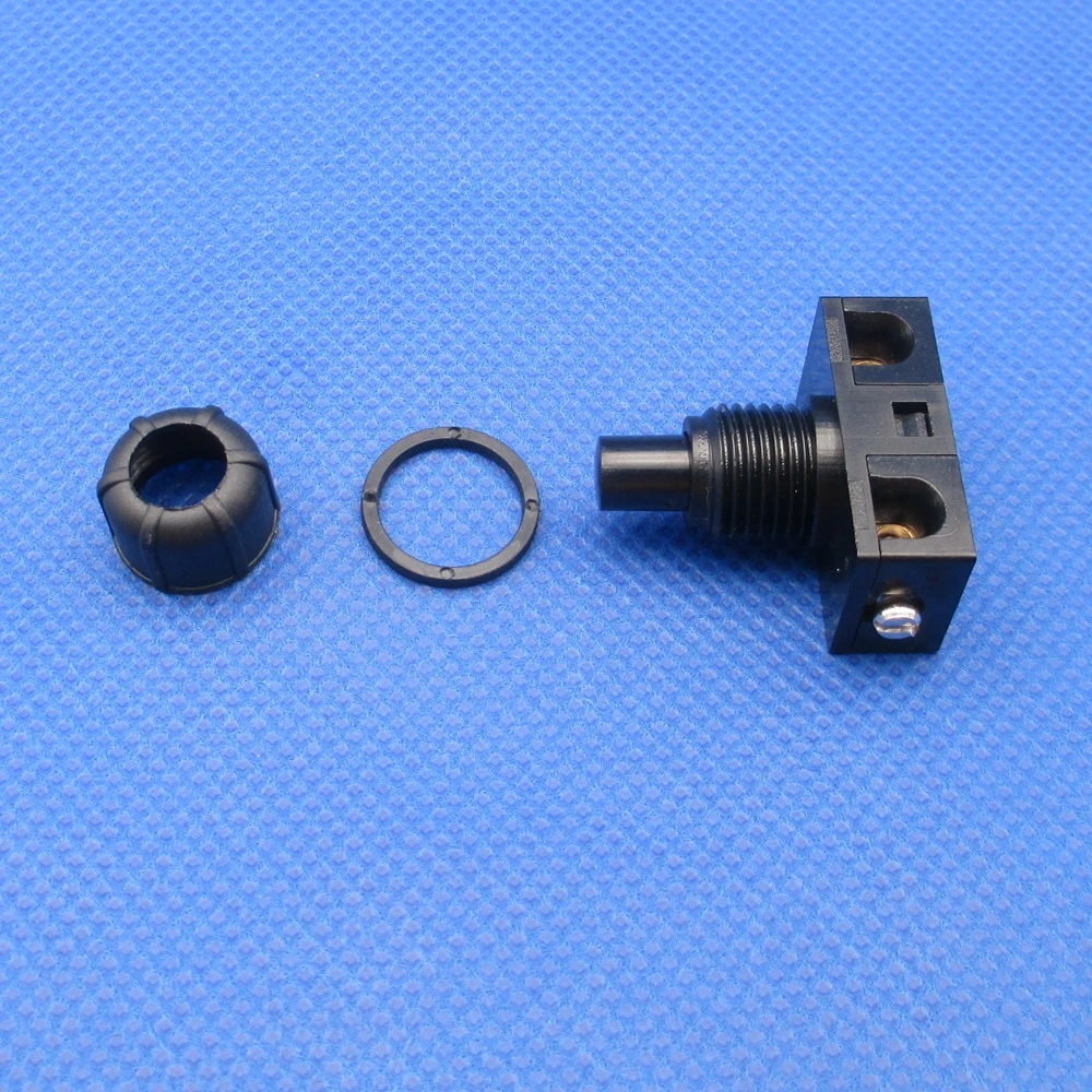 5 pcs Lamp electrical fittings with nut micro-motion small switch Self-locking push button switch Screw assembly